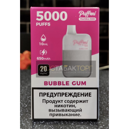 Электронная сигарета Паффми Жвачка 5000 затяжек (PUFFMI MeshBox)